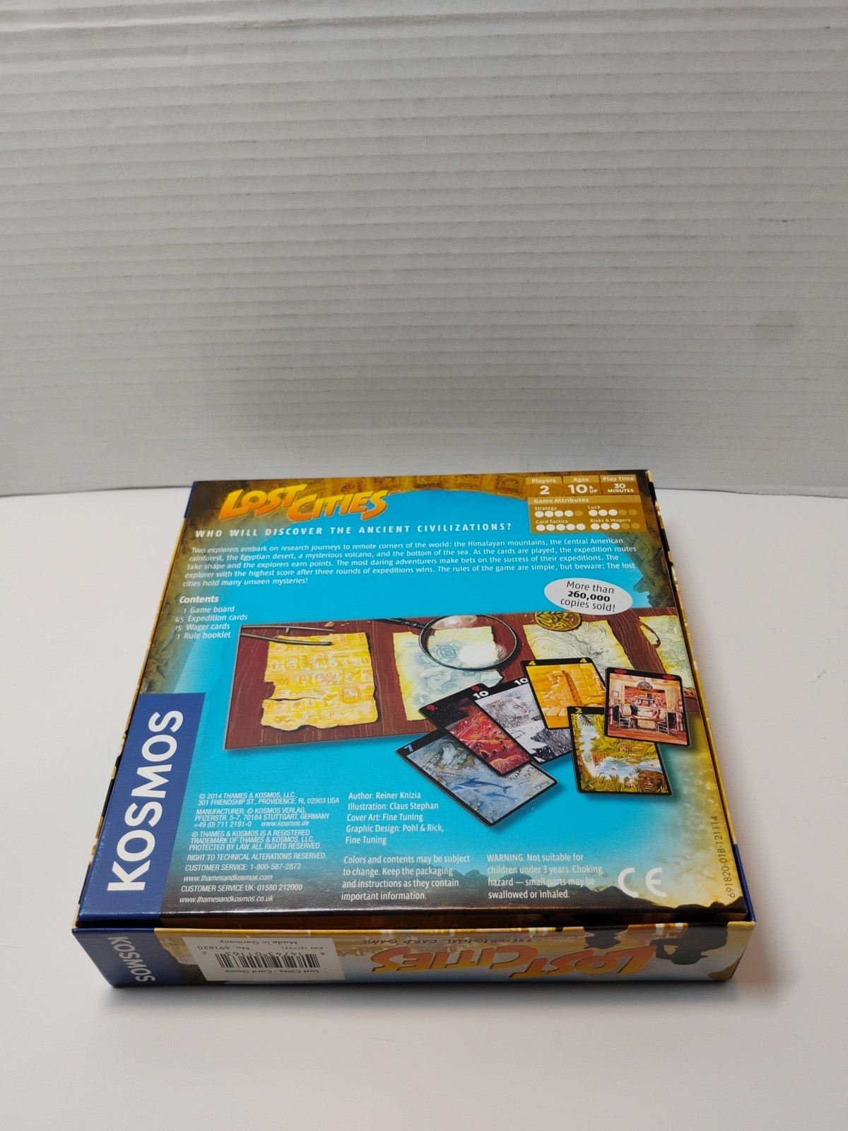 Lost Cities 2014 by Thames & Kosmos Plays 2 Ages 10+ Complete