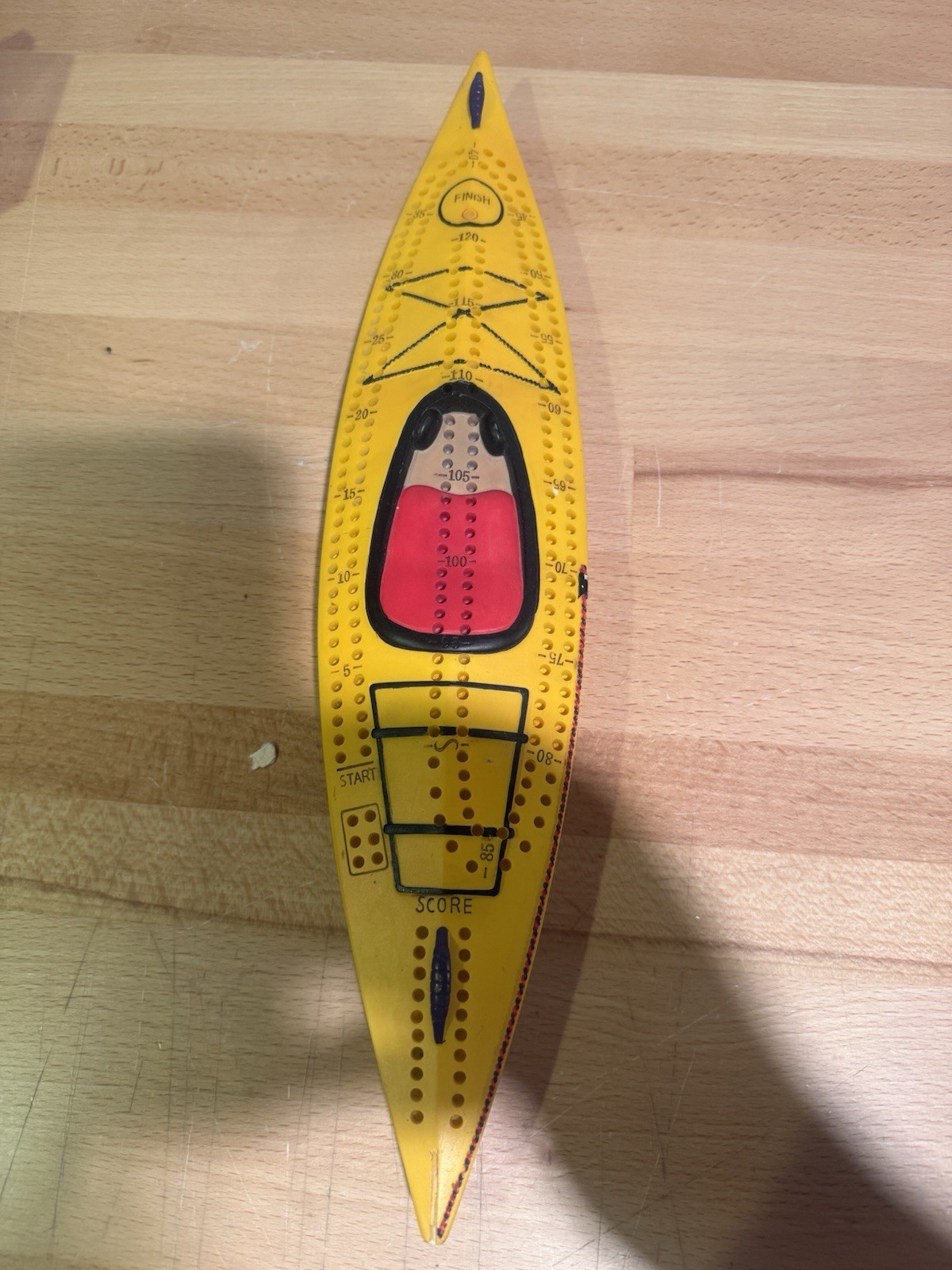 KAYAK CRIBBAGE BOARD Outside Gifts Inside Heavy Unique Game Gift Pre Owned