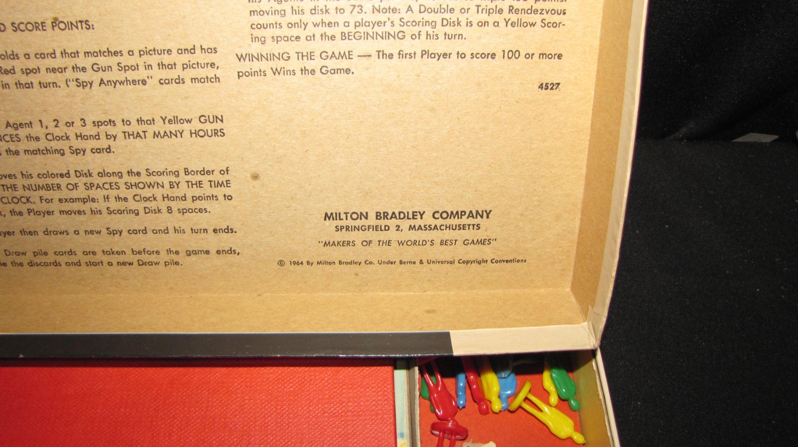 James Bond-Secret Agent 007 Game; 1964 Milton Bradley, Sean Connery Version