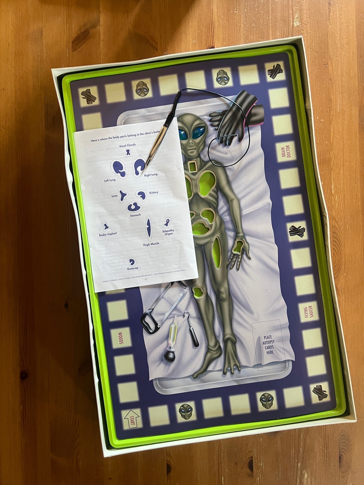 Alien Autopsy Board Game VERY RARE COMPLETE + TESTED by DayMert 1997 (Operation)