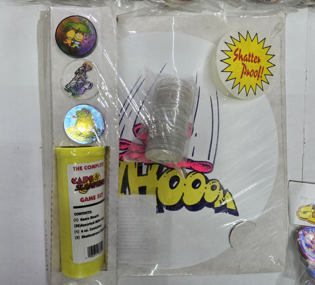2lbs Vintage 1990s SLAMMER POG game Assorted packs