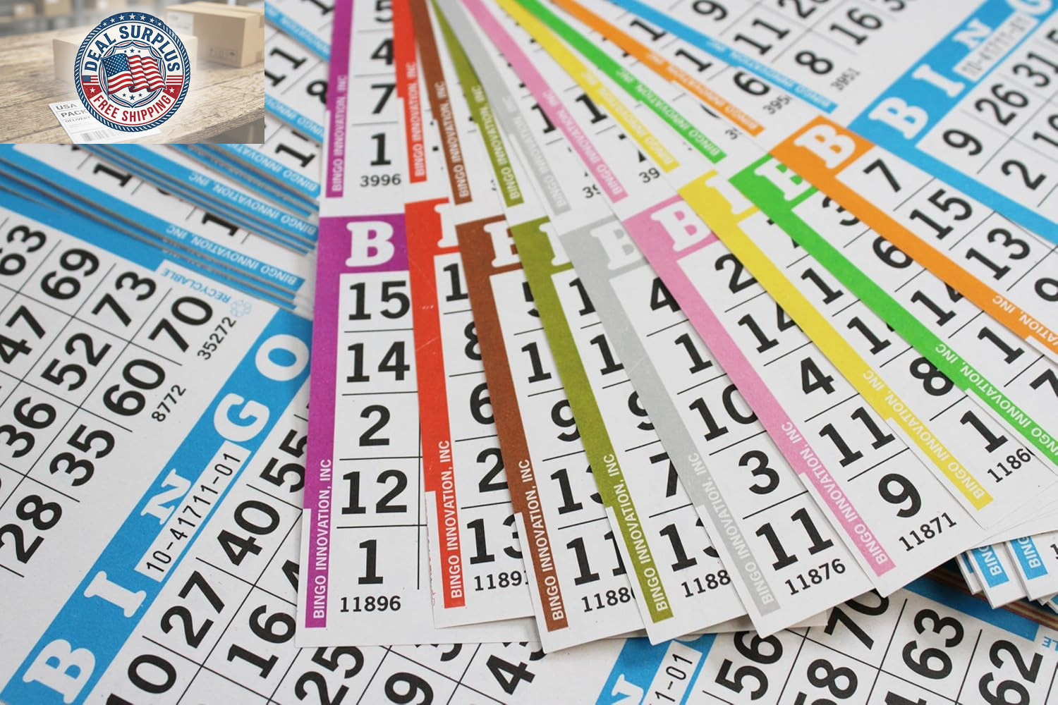 Bingo Books – 3 Faces, 10 Pages Each, 100 Disposable Game Books – Bold Dauber Sh