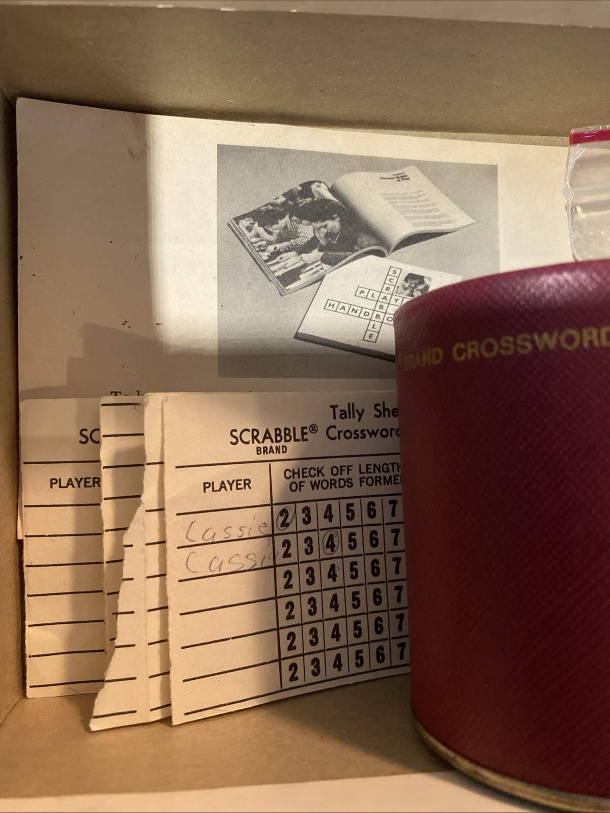 Vintage Scrabble Crossword Cubes Game. No 93 By Selchow & Righter Co.