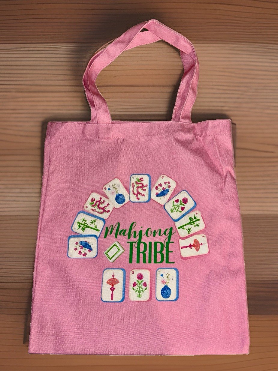 Pink American Mahjong Set•160 1.2”Melamine Tiles •Racks Pushers•Storage Bag•Tote