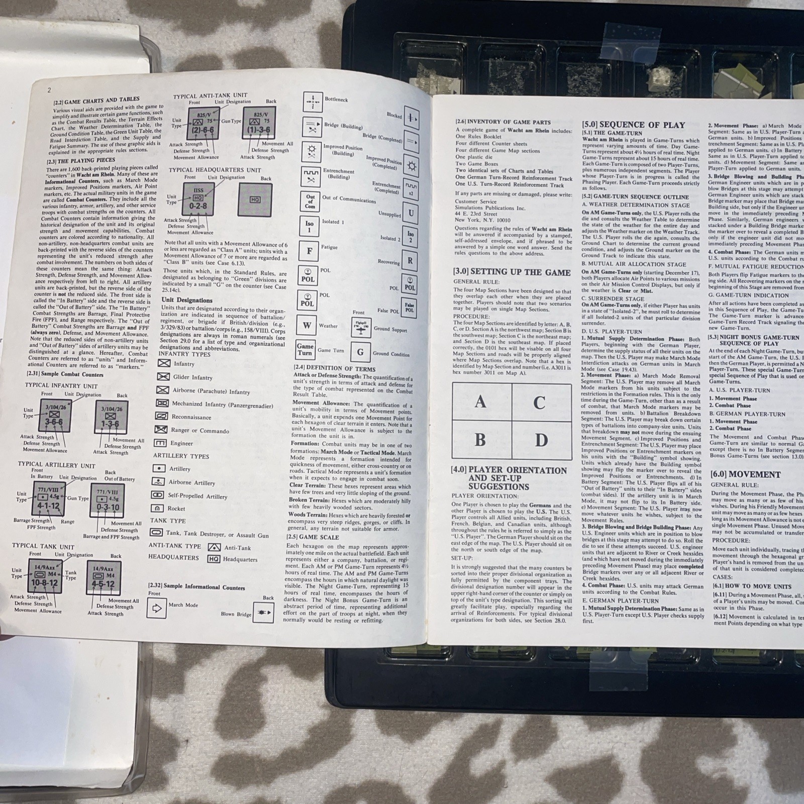 SPI. Wacht Am Rhein. 1977. 1st Edition. Punched. Excellent Condition Rare
