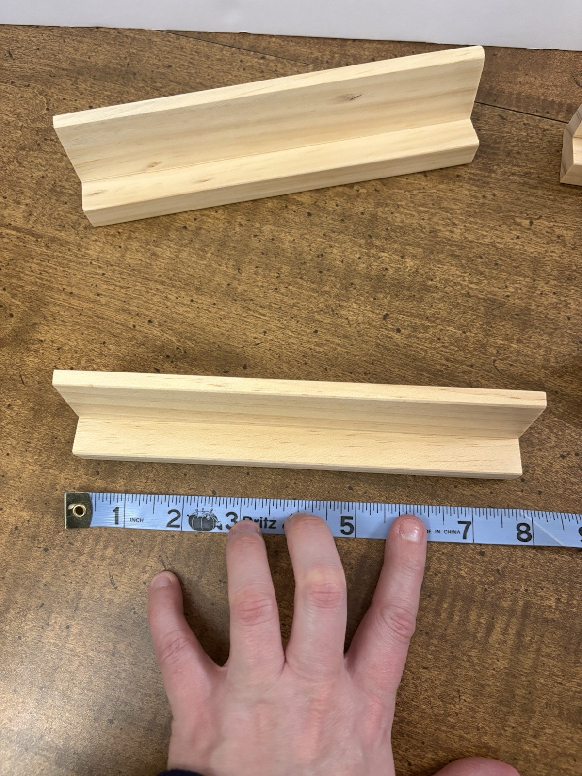 Wooden Domino Trays Set of 4 Wood Domino Racks Holders Tiles 8” Cl