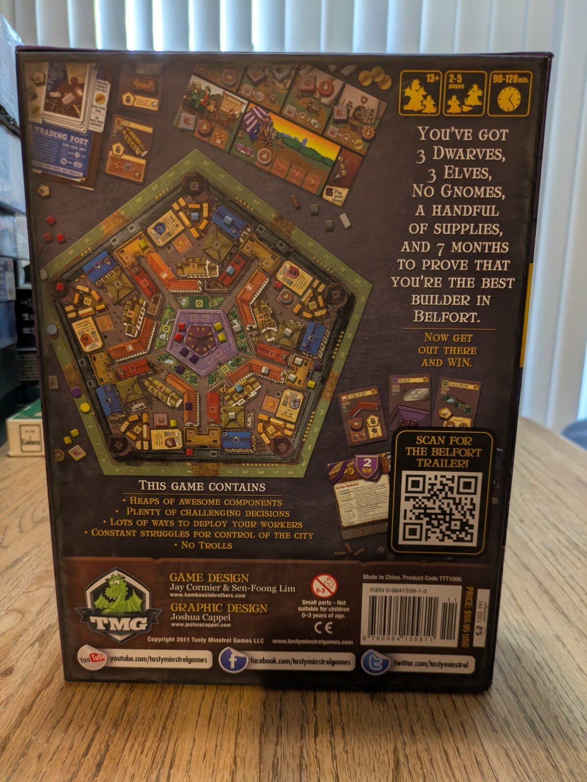 Belfort TMG Board Game Unplayed Unpunched Open New