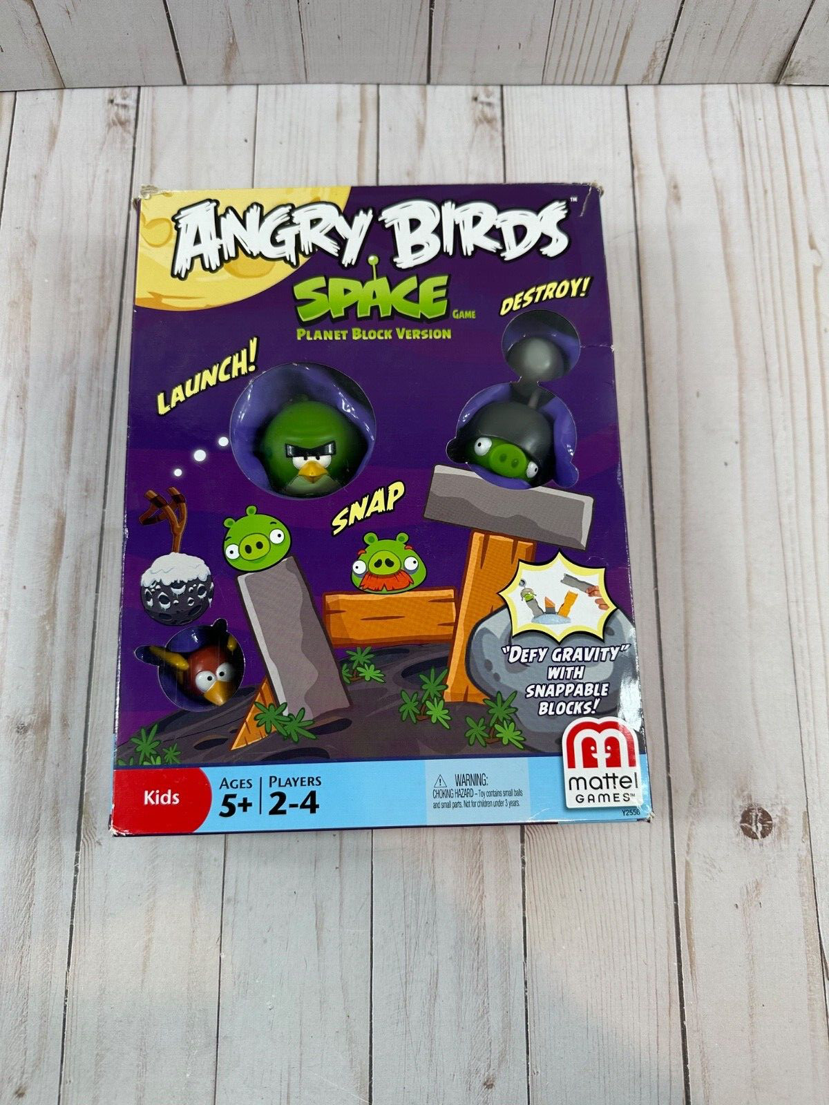 Rare! Angry Birds Space Planet Block Version Game, Mattel, 2012, Complete Set!