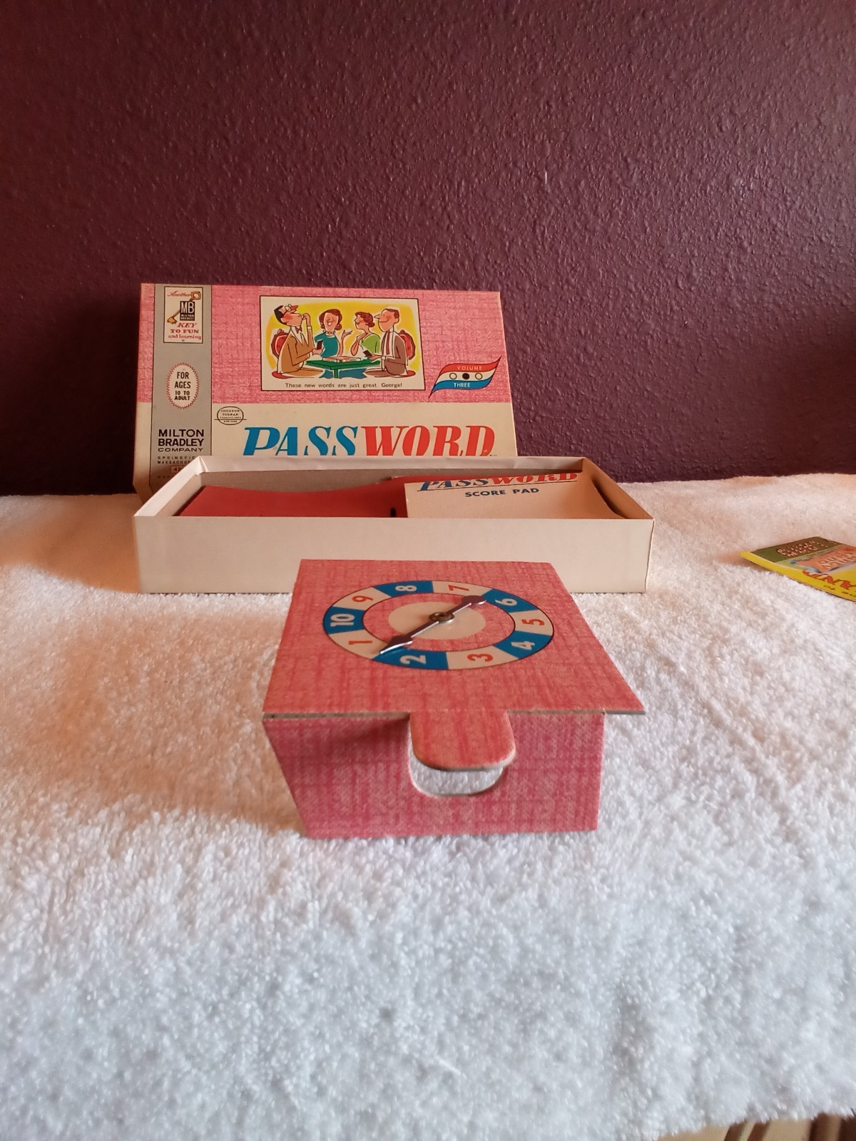 Vintage 1963 Volume 3 Milton Bradley Password Game #4260 Complete Game!