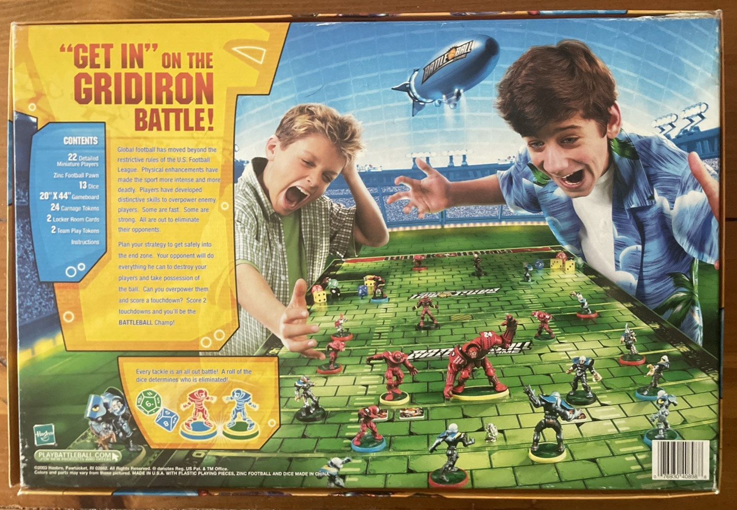 Battle Ball by Milton Bradley Fun Football Dice Battle Game Complete
