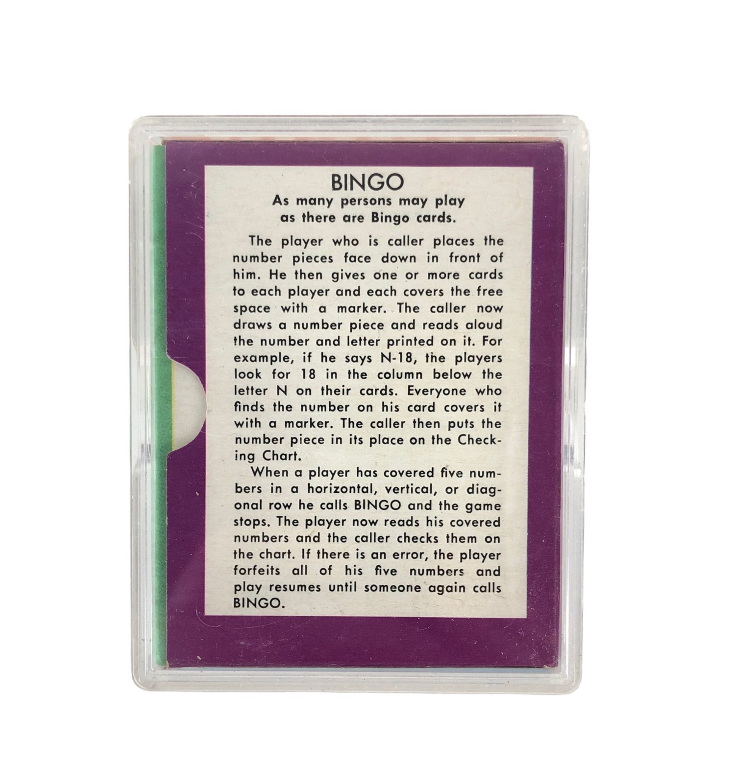 Vintage Bingo Game 1966 Whitman Portable Pocket Game New Unused