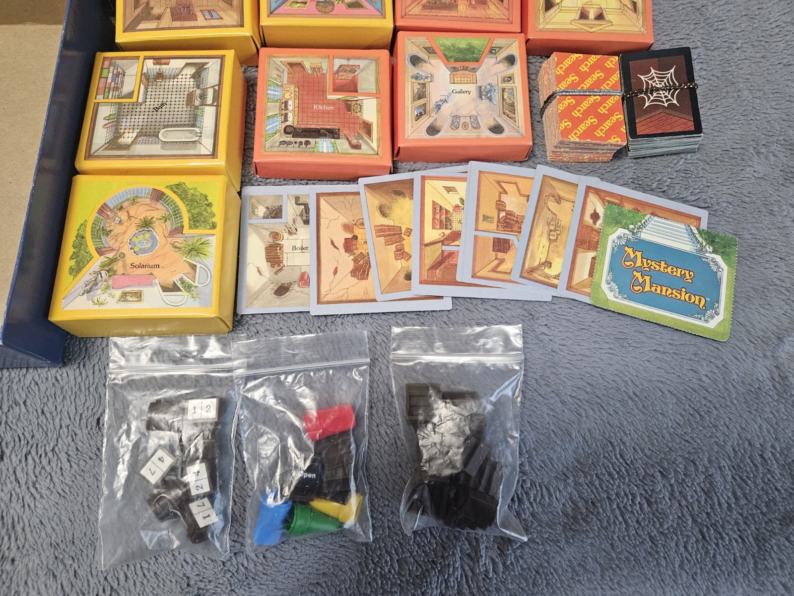 ~ Vintage Rare 1984 Mystery Mansion Board Game MB Milton Bradley COMPLETE ~