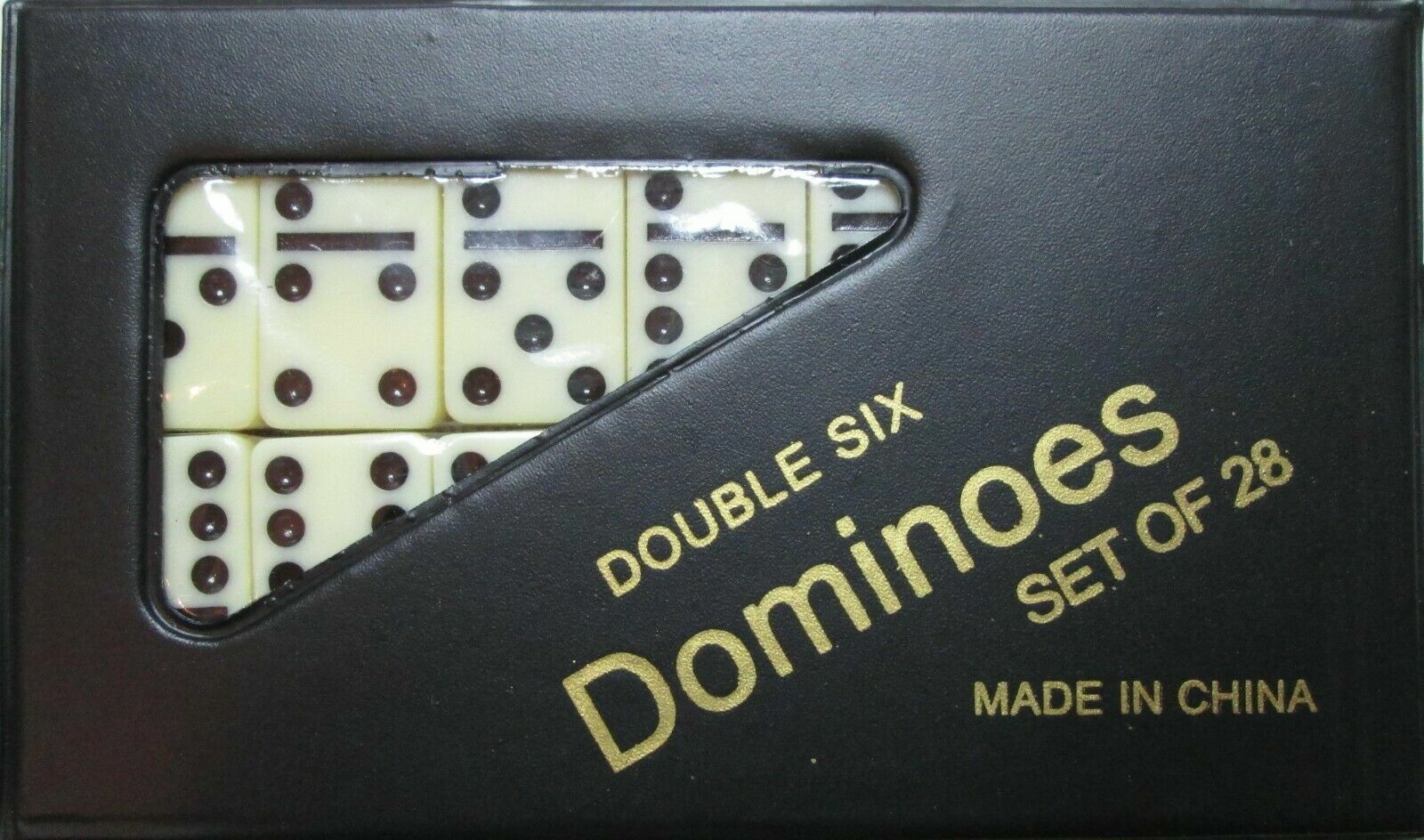 DOMINOES ONLINE DOUBLE SIX GAME MEDIUM SET 28 TILES & CASE/FREE DOMINO SALE