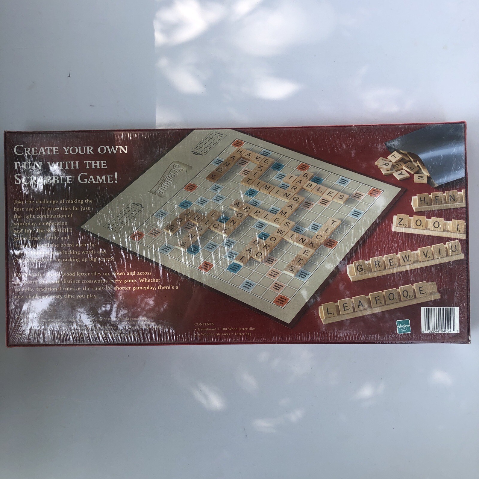 NEW SEALED Scrabble Crossword Game 2001 Parker Brothers Hasbro Board Game