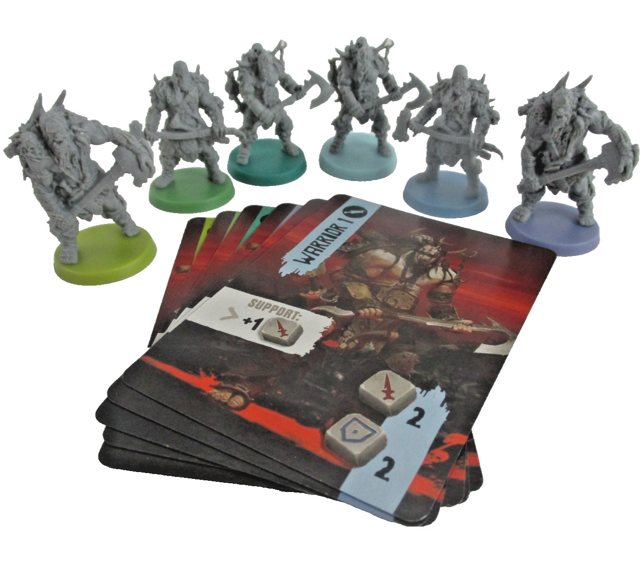 HATE: The Board Game 6x UM’KATOR WARRIOR Minis & Cards NEW!!