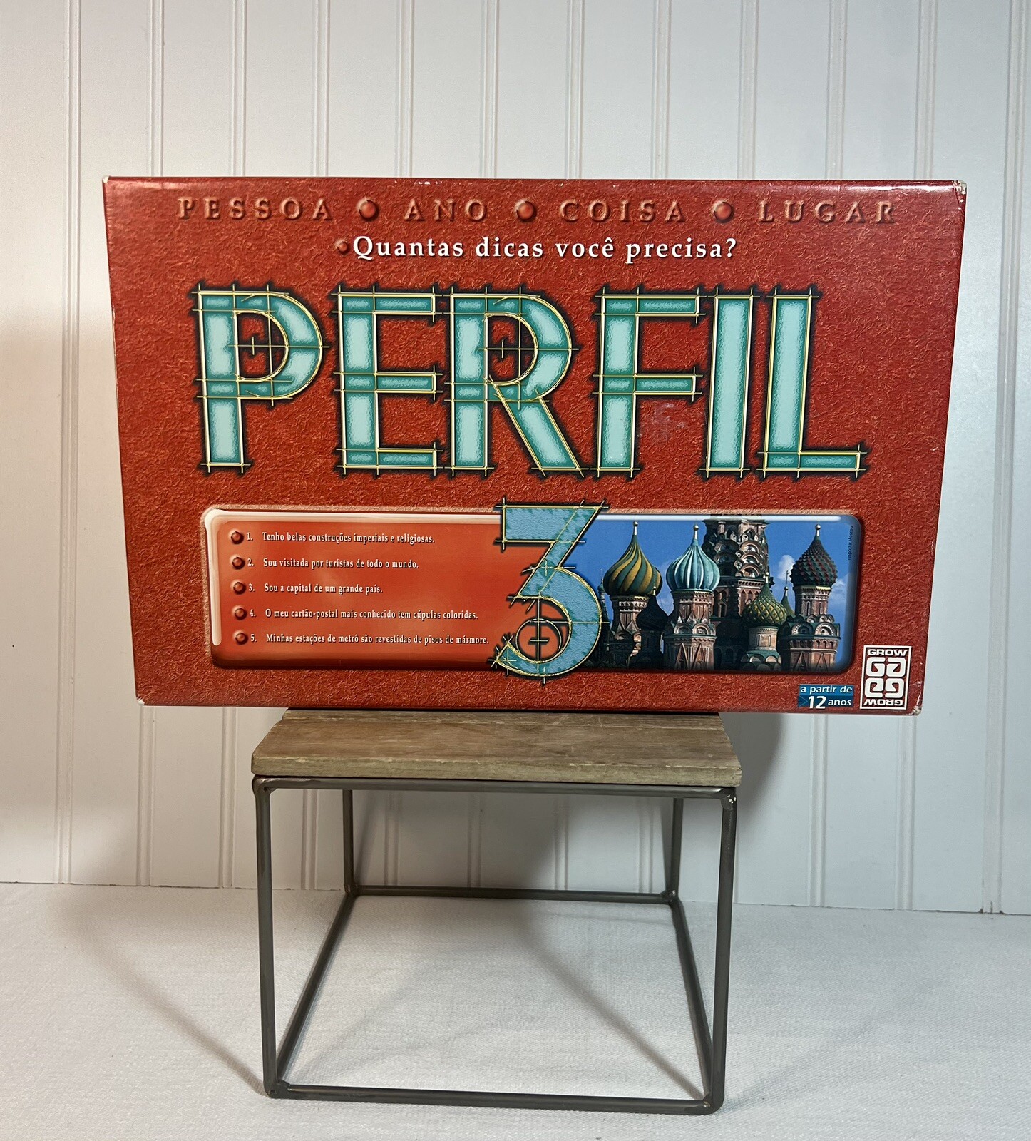 Jogo Perfil 3 Board Game By Grow Brazil Portuguese New Old Stock 12 Years And Up