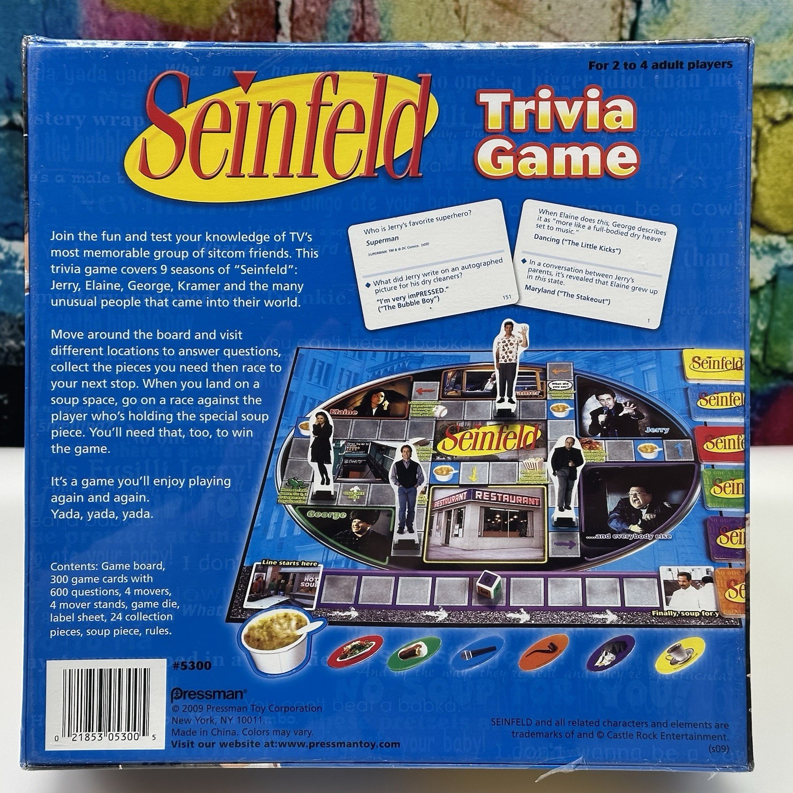 Seinfeld TRIVIA GAME BOARD GAME 2009 PRESSMAN Adult 2-4 Players Jerry Sealed NEW