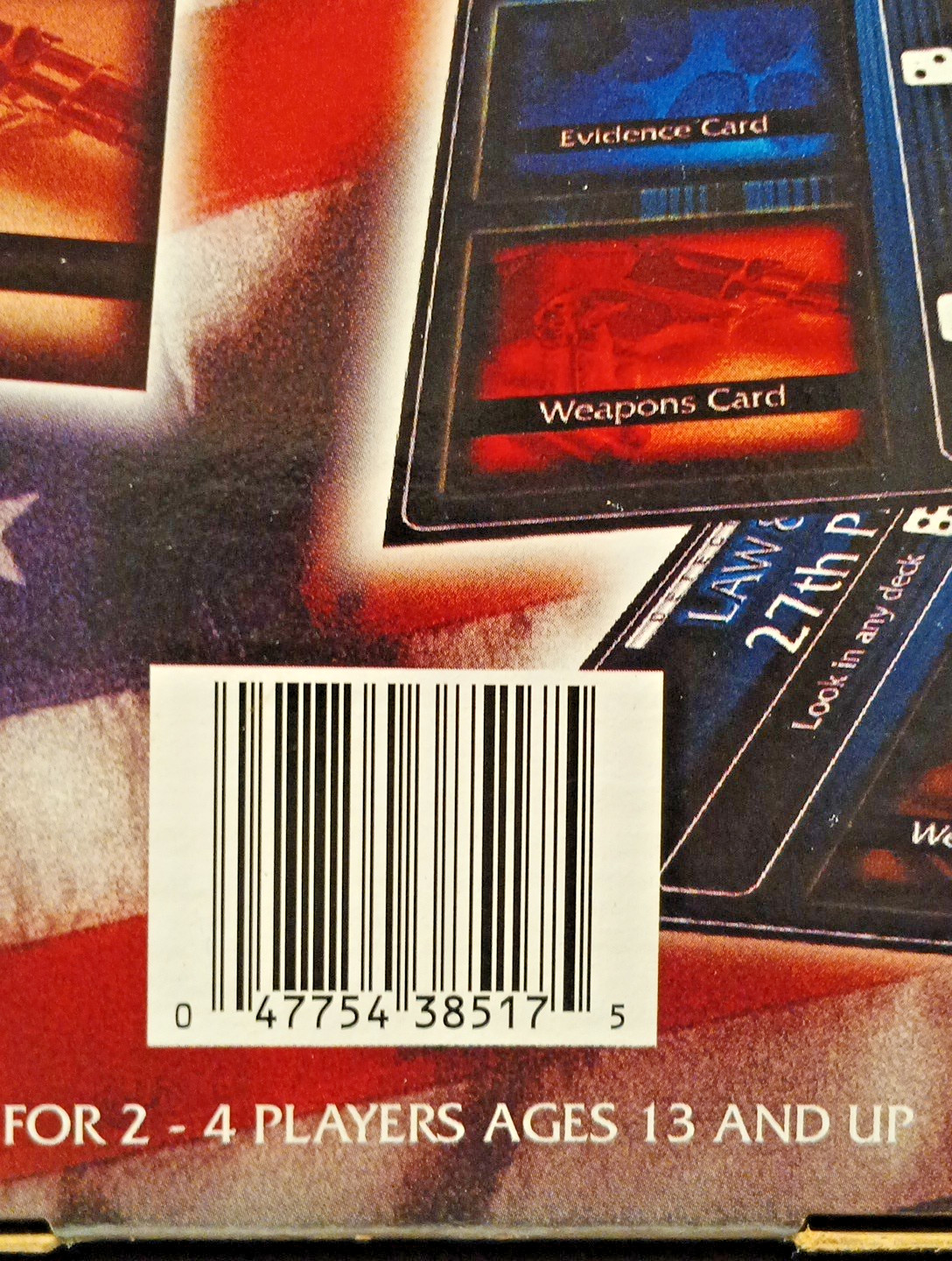 Law & Order Cardinal Detective Board Game Gather Evidence 13+ Pre-owned Complete