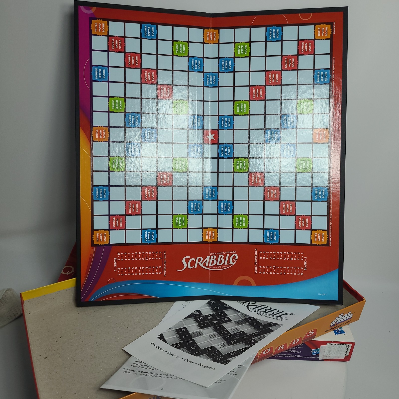 New, Scrabble Board Game, Family Classic Crossword Game. Ages 8 &Up, 2-4 Players