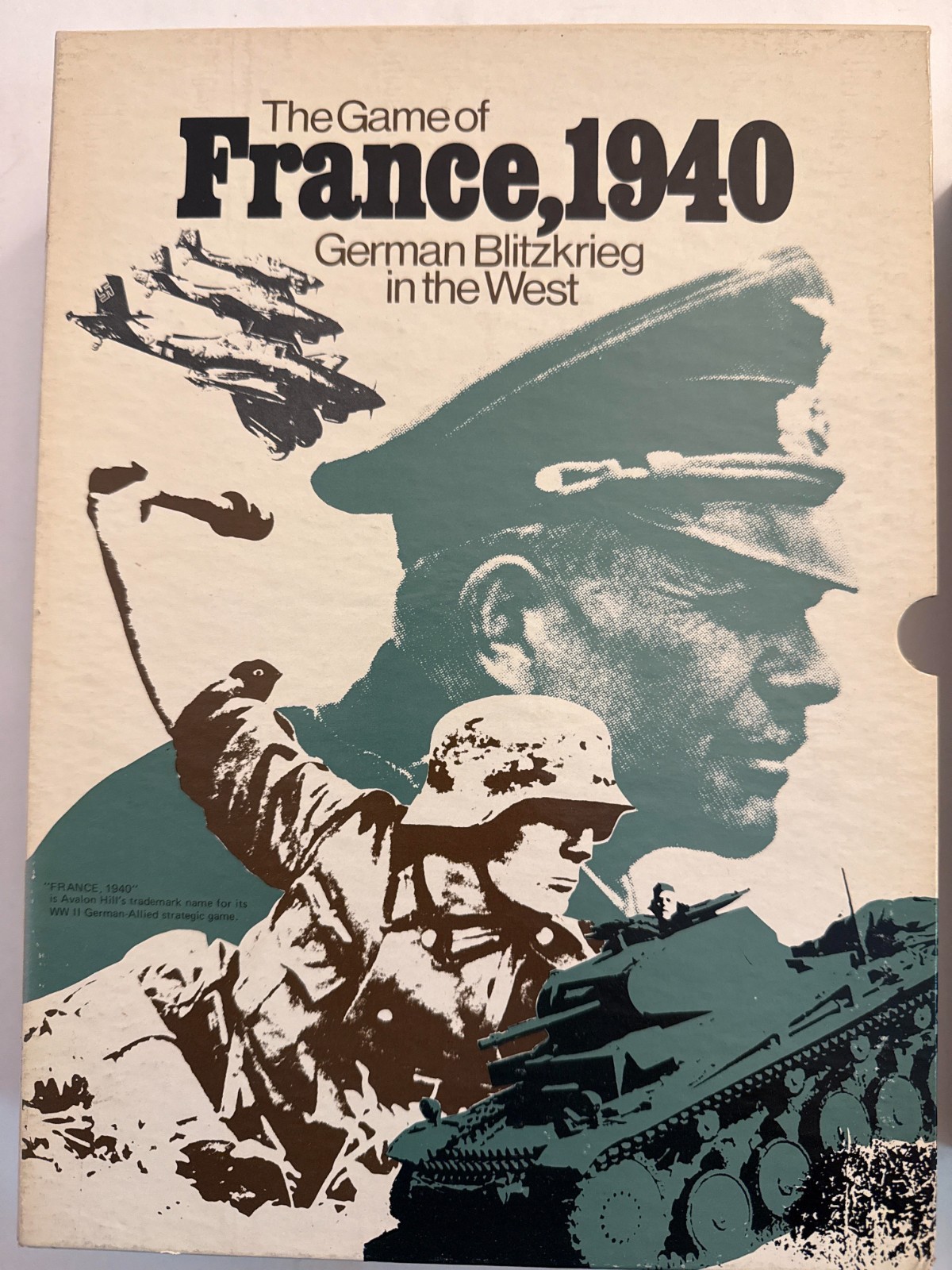 Avalon Hill – France, 1940 – Copy with Yellow Board from 1st Print Run