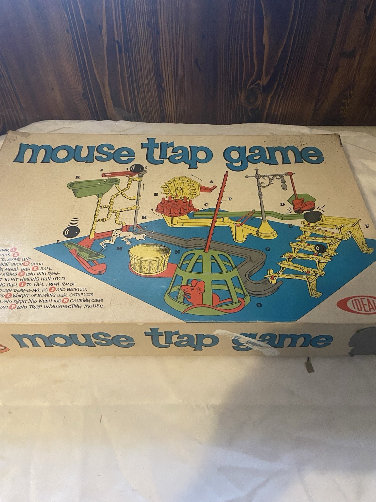 Vintage- 1963 Mouse Trap Board Game – Ideal Original Box – Complete