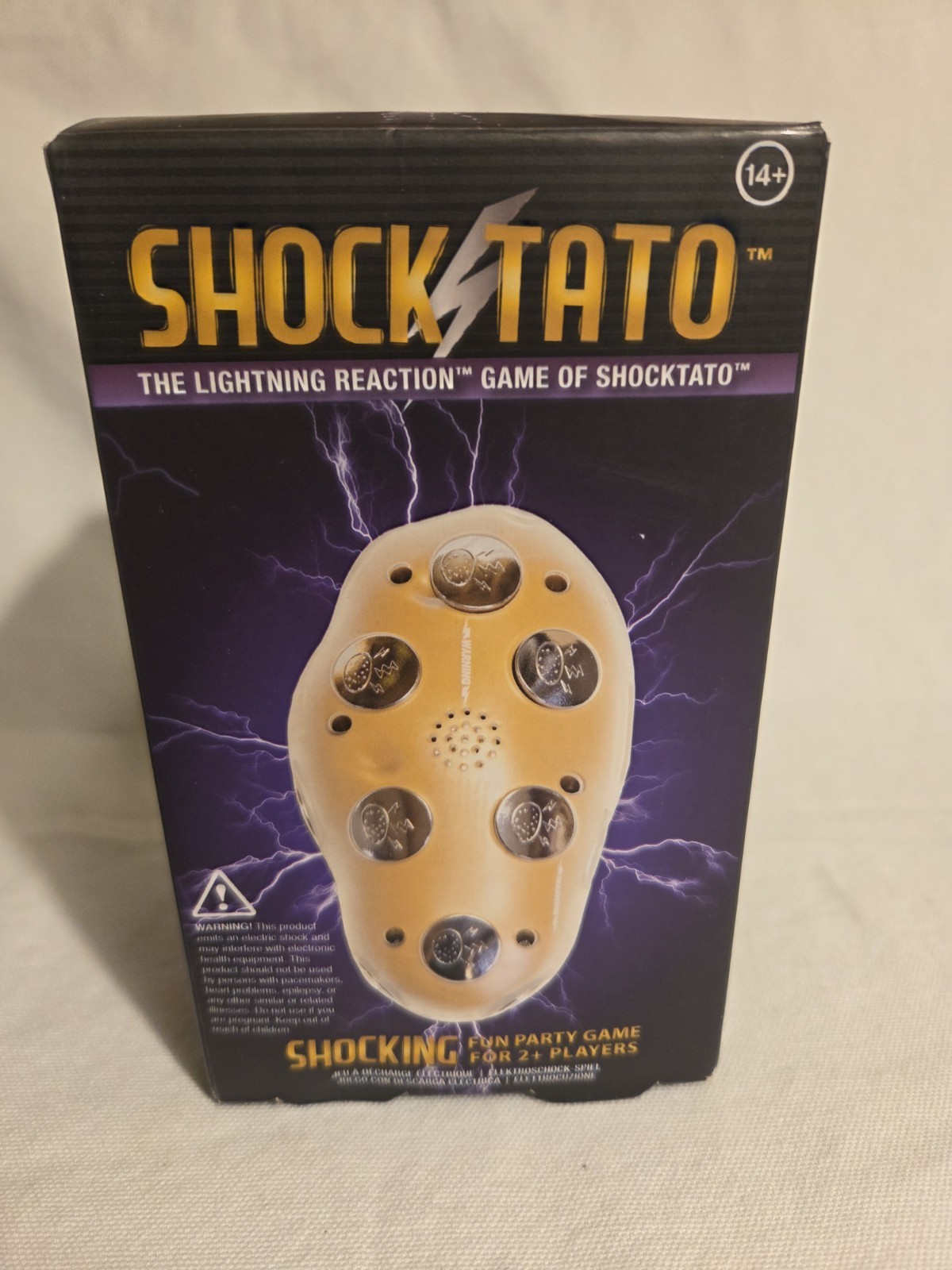 Shocktato Lightning Reaction Party Game NEW Factory Sealed 2+ Players Age 14+