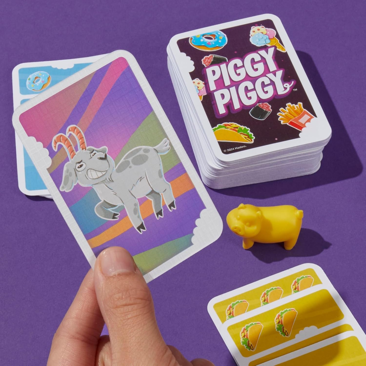 Piggy Piggy Card Game – Fast Family Party Game for Kids & Adults, Ages 7+