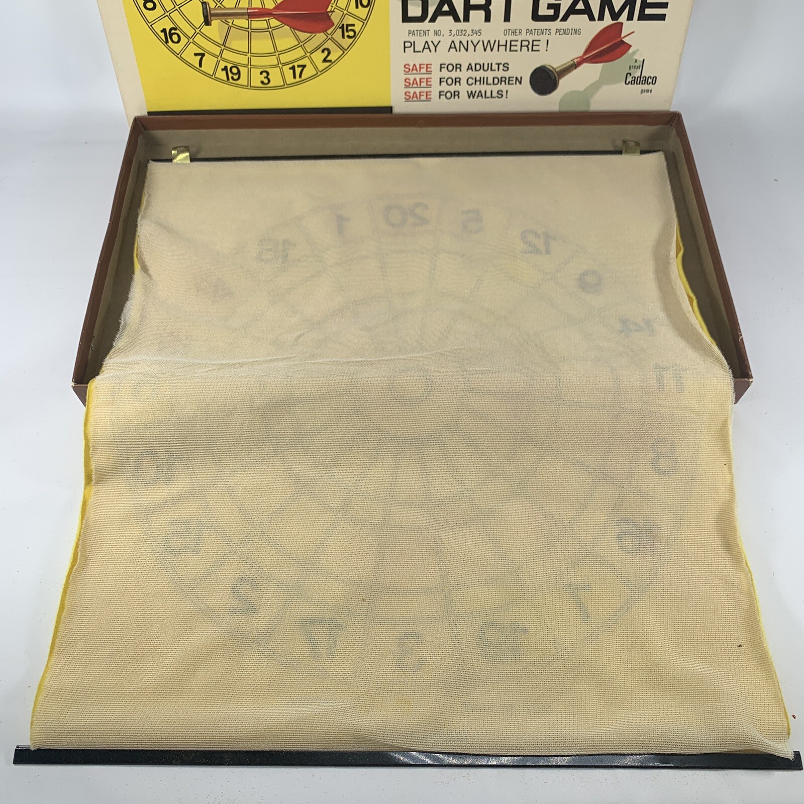 Saftee Dart Game 1972 Vintage Cadaco Safety Children Safe USA in Box