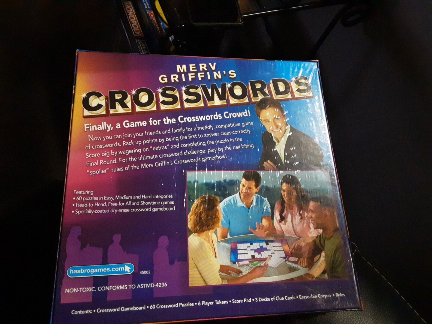 Merv Griffin’s Crosswords Social Wordplay Board Game 2008 Parker Brothers New,