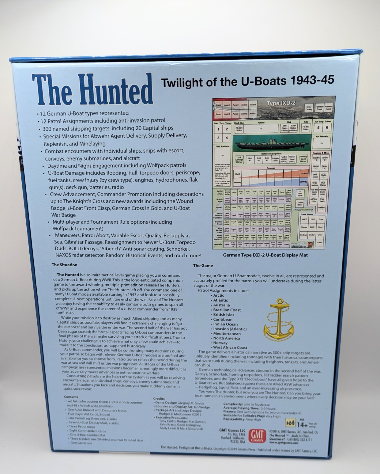 The Hunted: Twilight of the U-Boats 1943-45 (2019 GMT Games LLC)
