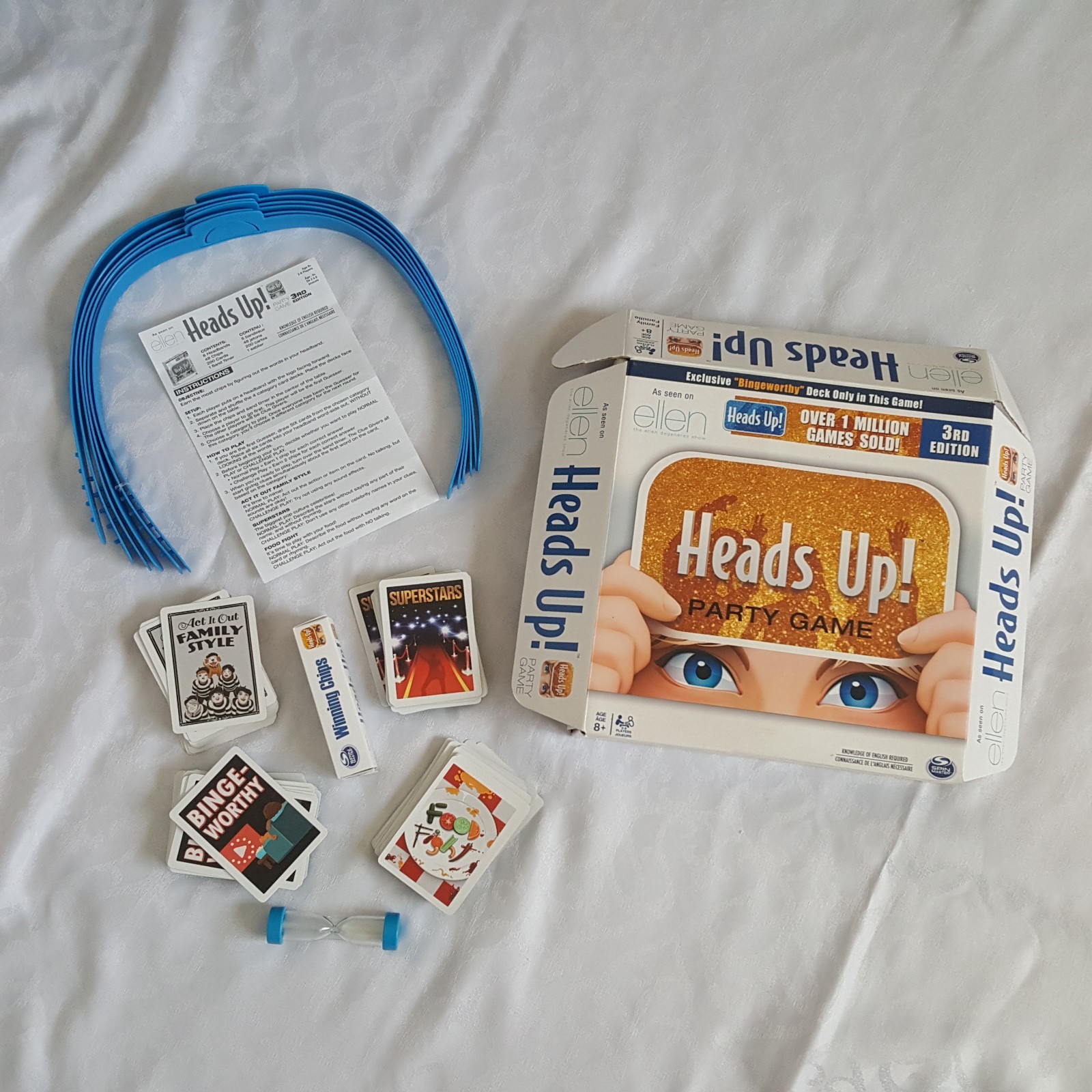 Heads Up Party Game 3rd Edition As Seen On Ellen Family Game Age 8+ Spin Master