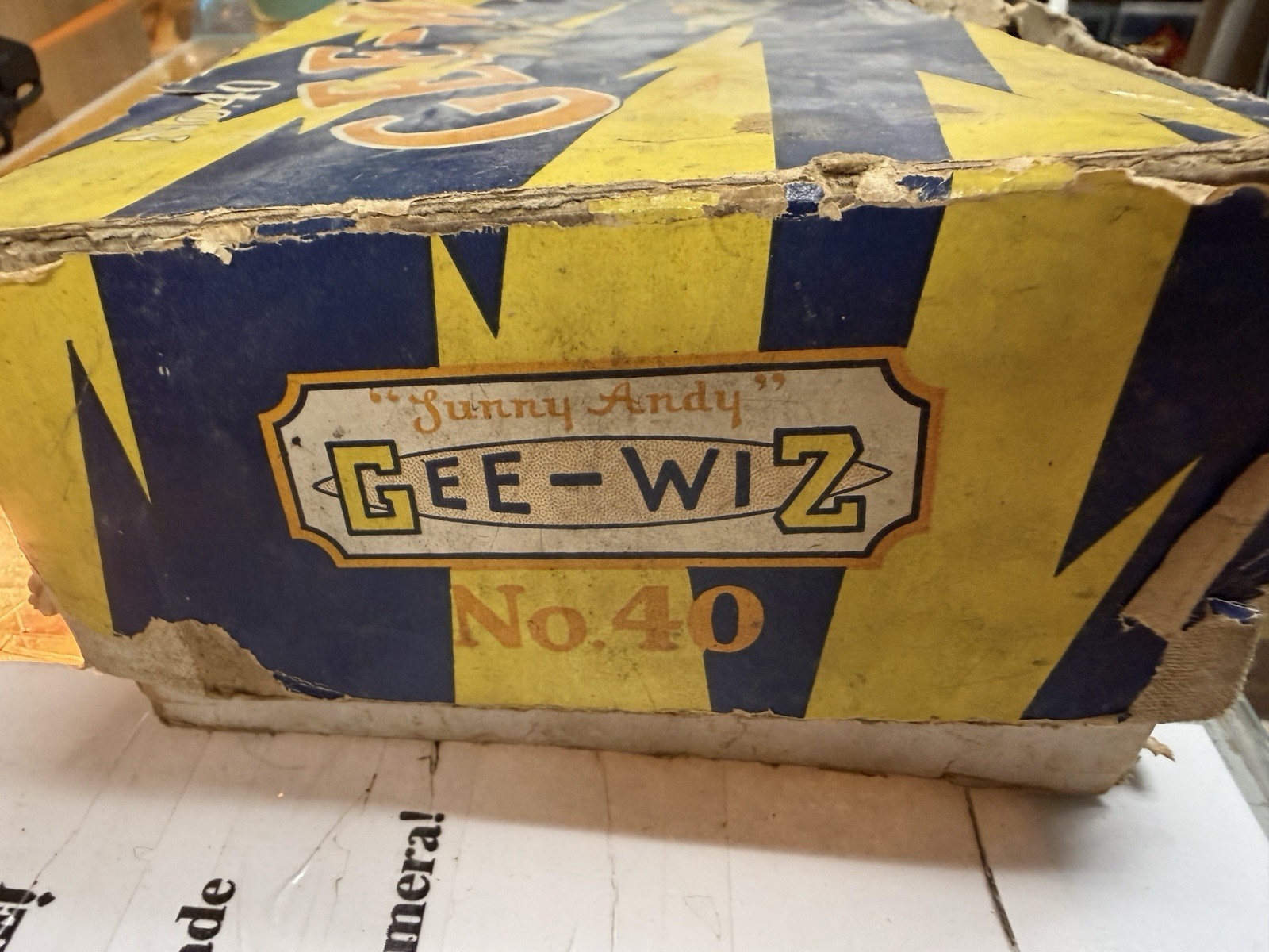 Vintage Wolverine Gee-Wiz No.40 Horse Racing Tin Game with Box
