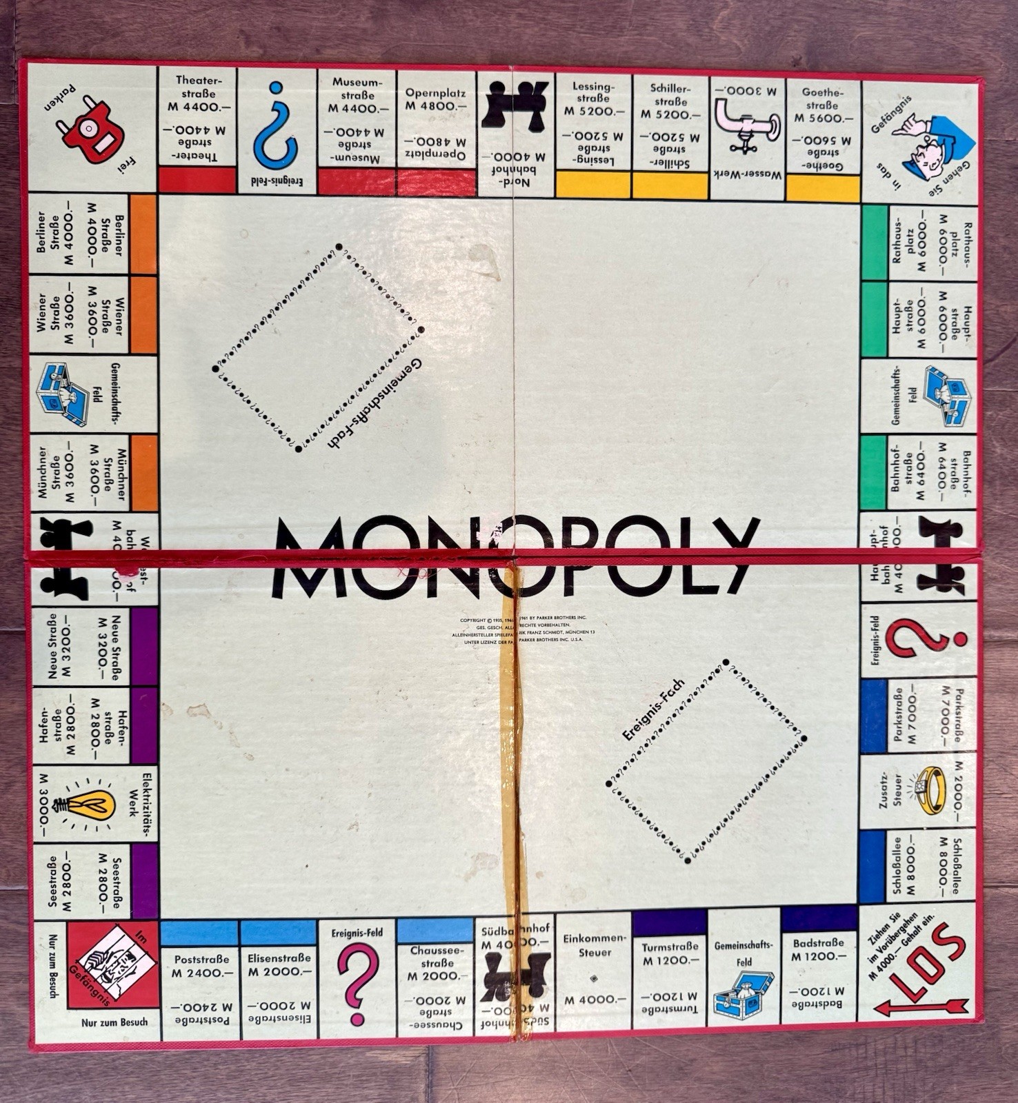 Vintage Monopoly Game Silber Edition Spiele Schmidt German 1940s See Descp