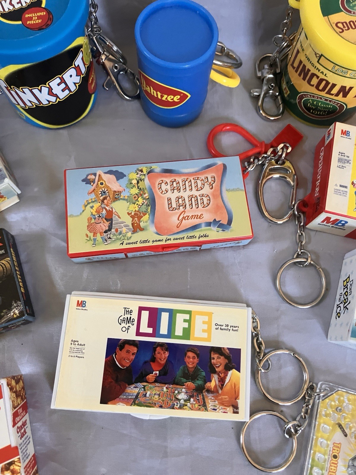 Vintage 1990’s – 2000’s MINI GAME KEYCHAIN LOT of 19 – Some Missing Pieces Y2K