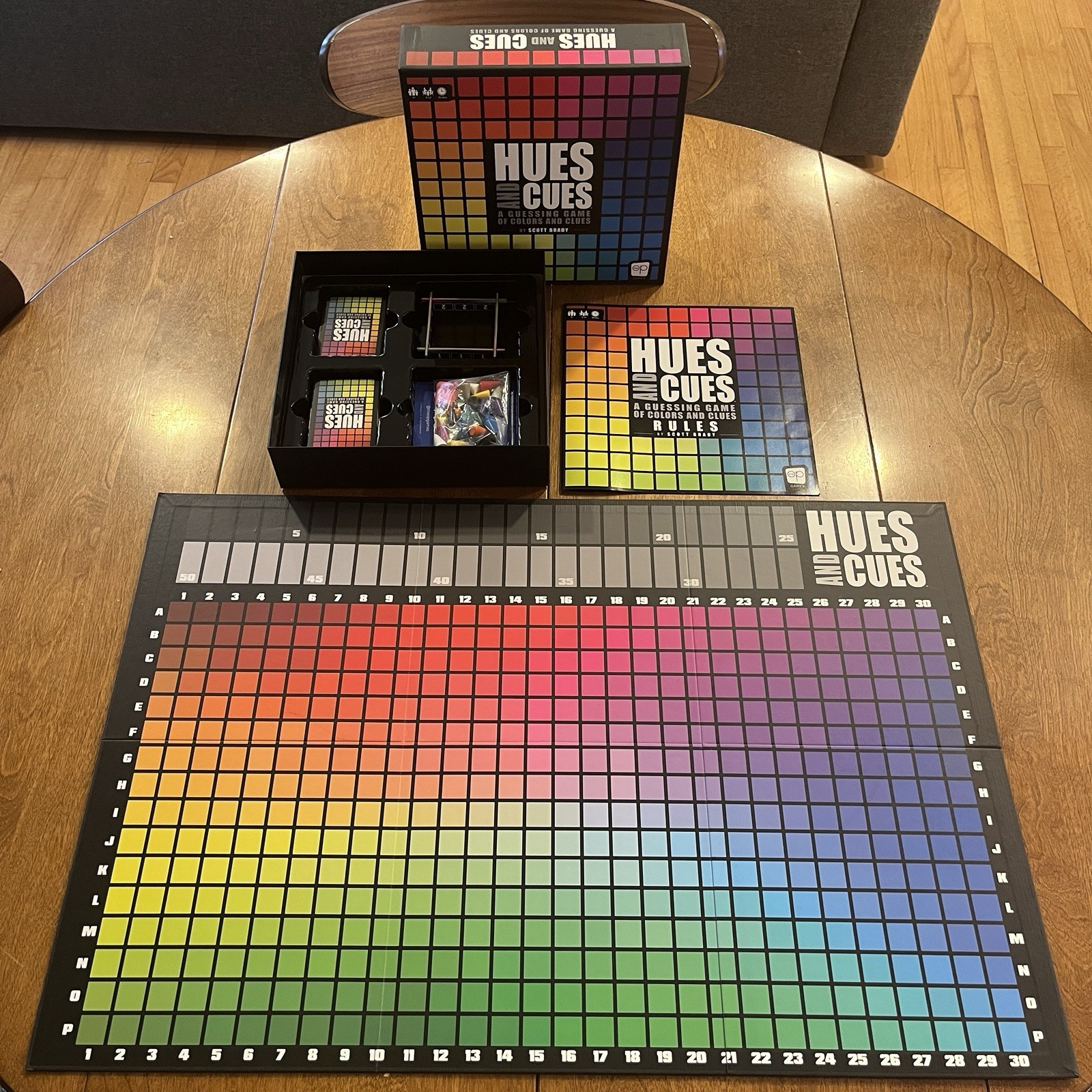 Hues and Cues Board Game – The Op – Complete Set – Scott Brady