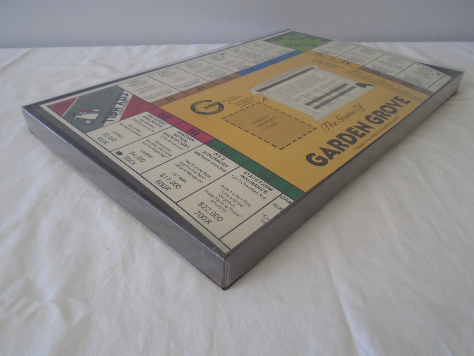 Wheeler Dealer Garden Grove OC California Monopoly Board Game [ Year 1980 ]