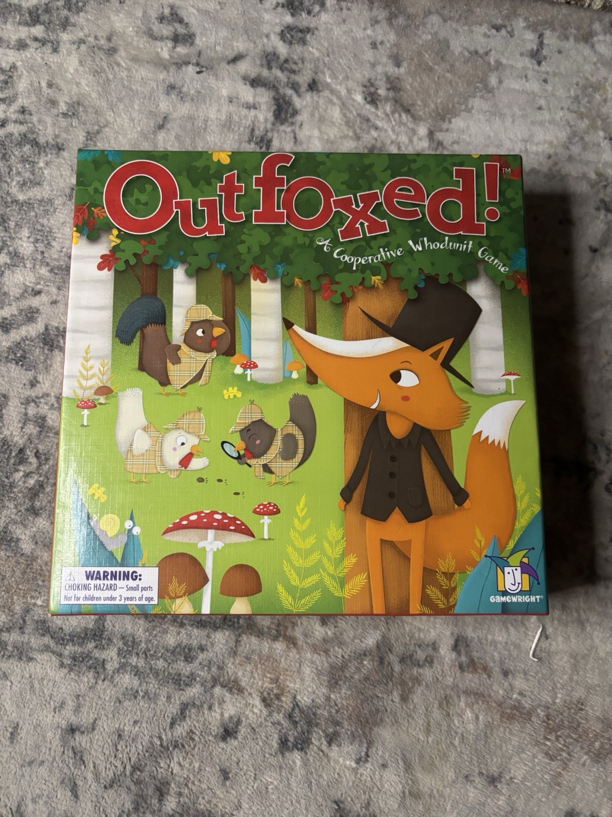 Outfoxed! Cooperative Board Game By Gamewright Game – Complete Excellent