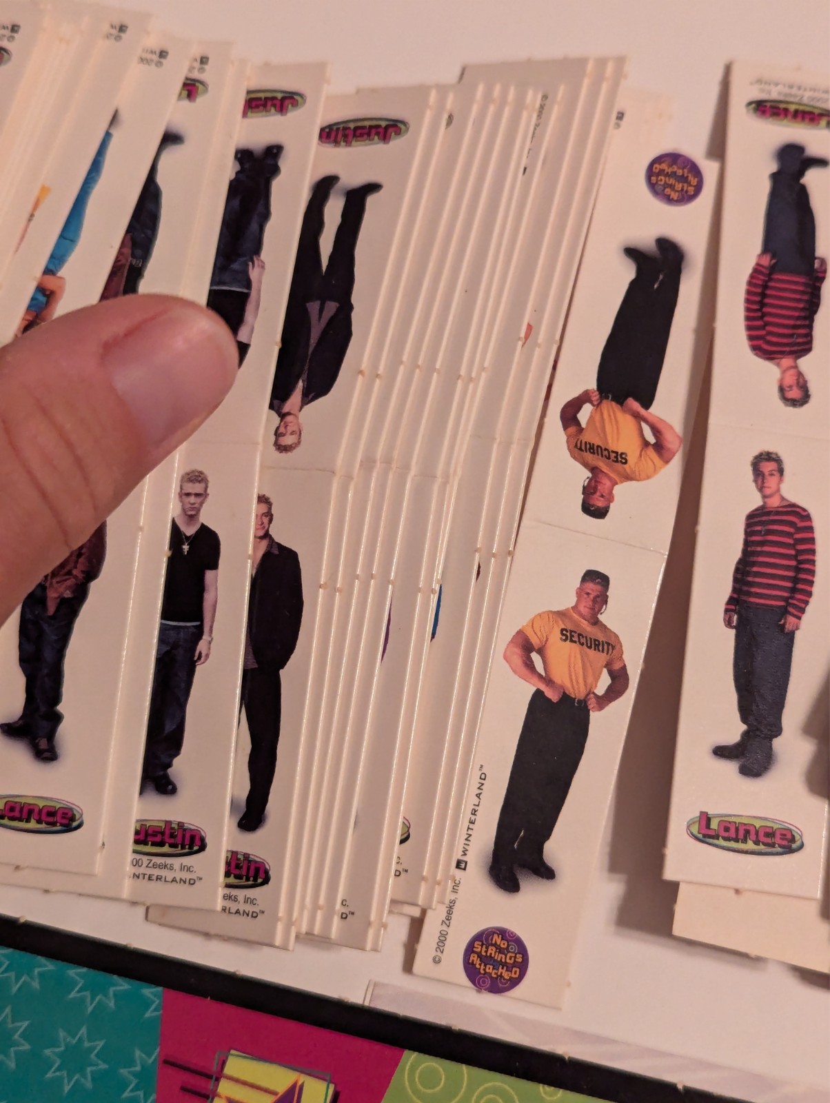 NSYNC Backstage Pass Board Game Patch Games 2000 PIECES ONLY – See Video