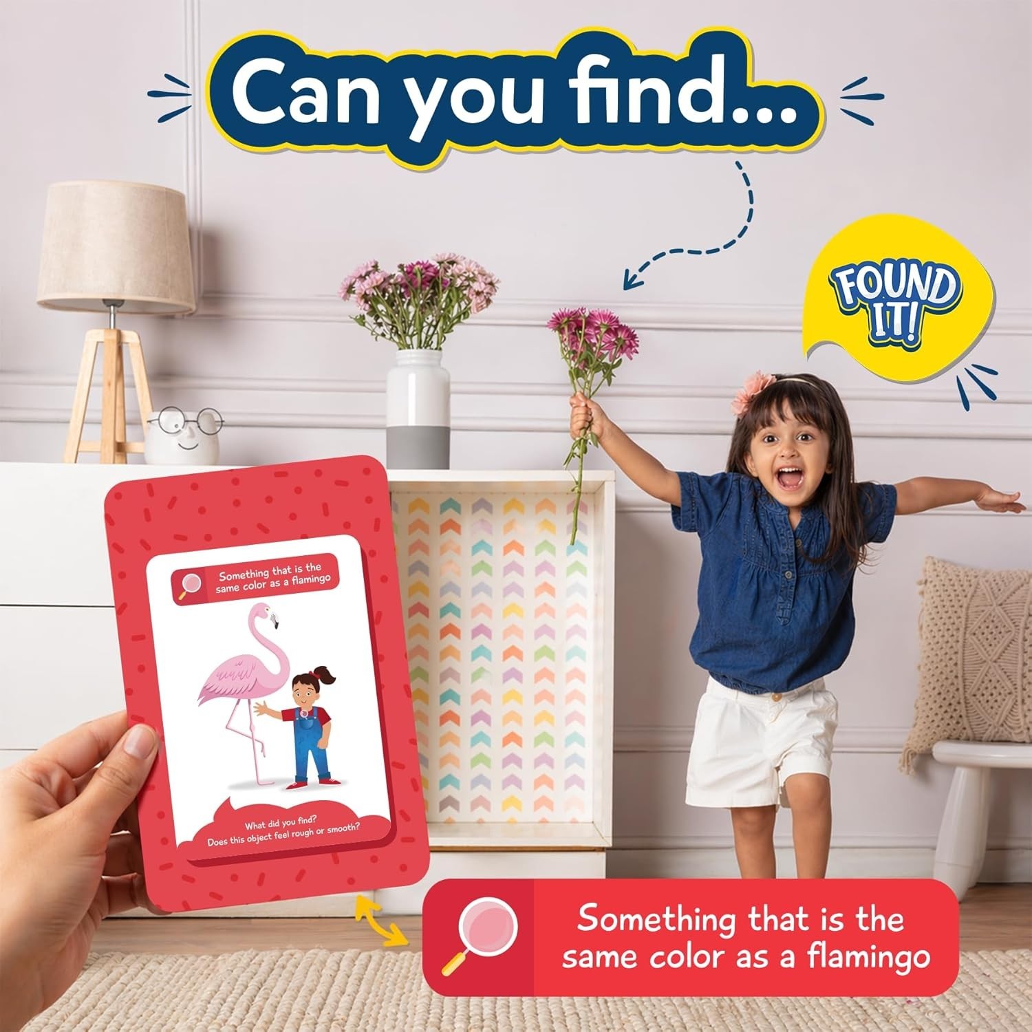 Found It! Educational Scavenger Hunt Card Game for Ages 4-7 – 50 Cards