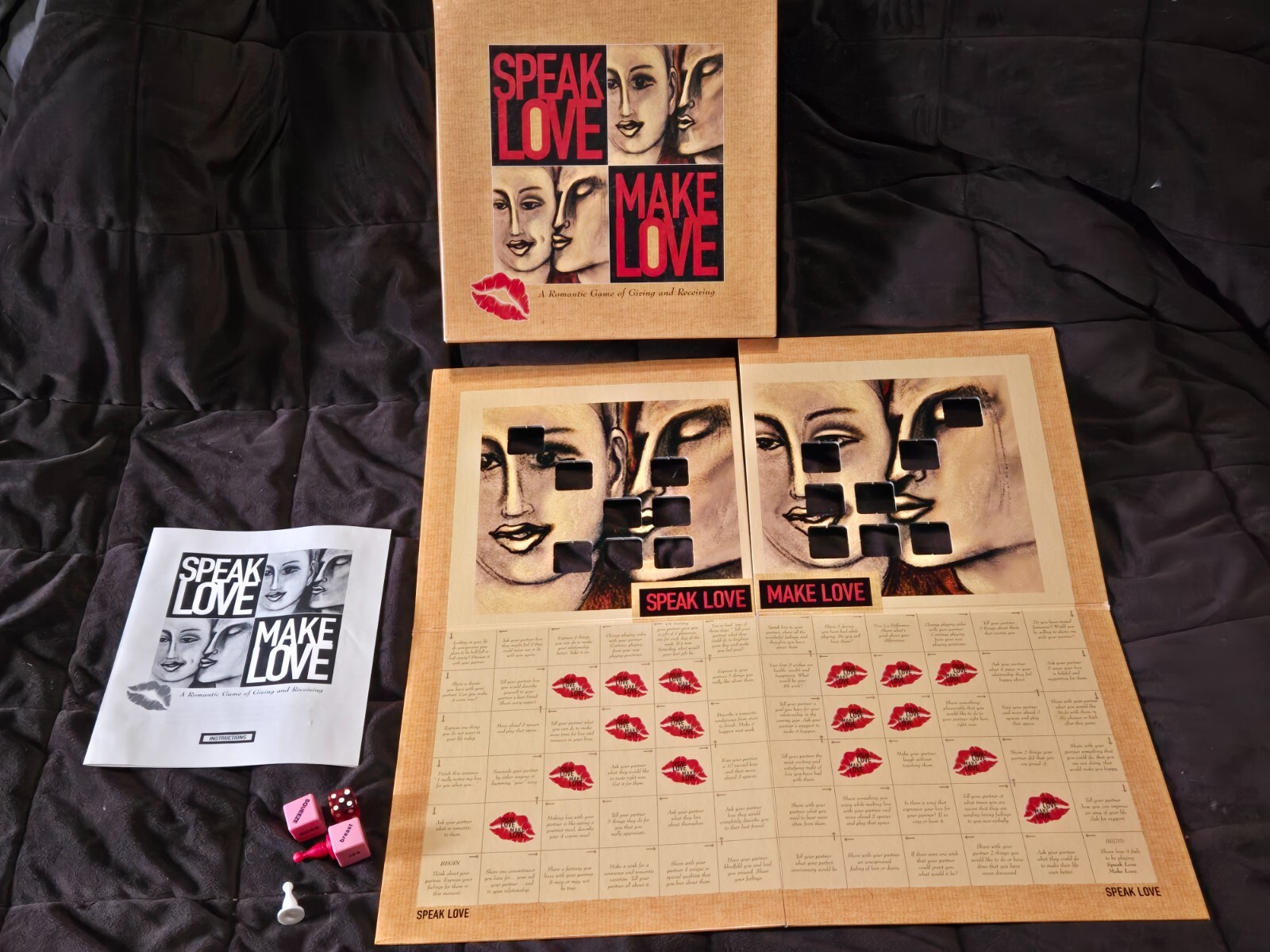Speak Love-Make Love Adult Couple Sensual Board Game. Age 18+. 2 Player