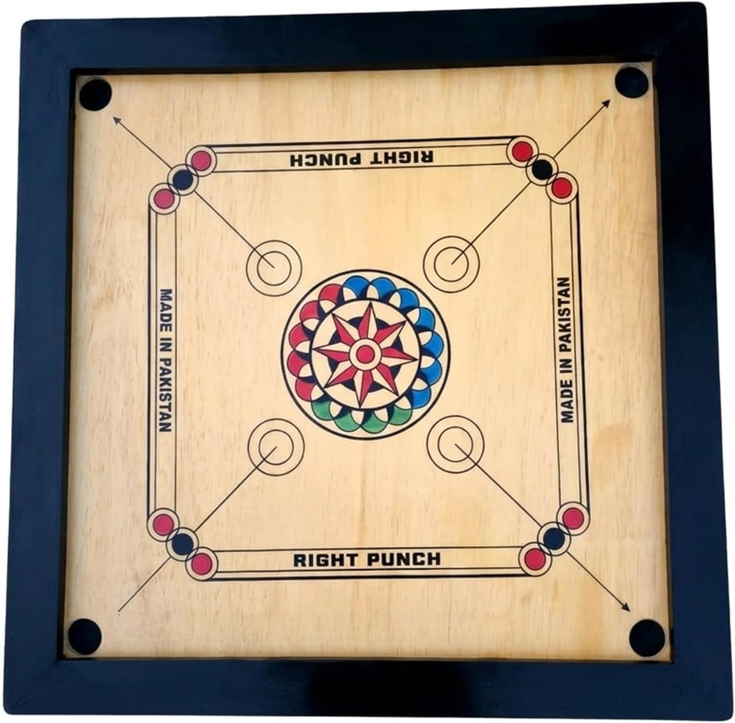 High-Quality Wooden Carrom Board with Polished Frame | Smooth Play Surface 42″