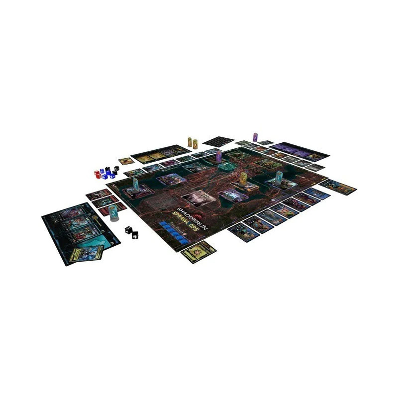 Shadowrun Sprawl Ops Legendary Sci-Fic Strategy RPG Board Game 2018 Catalyst