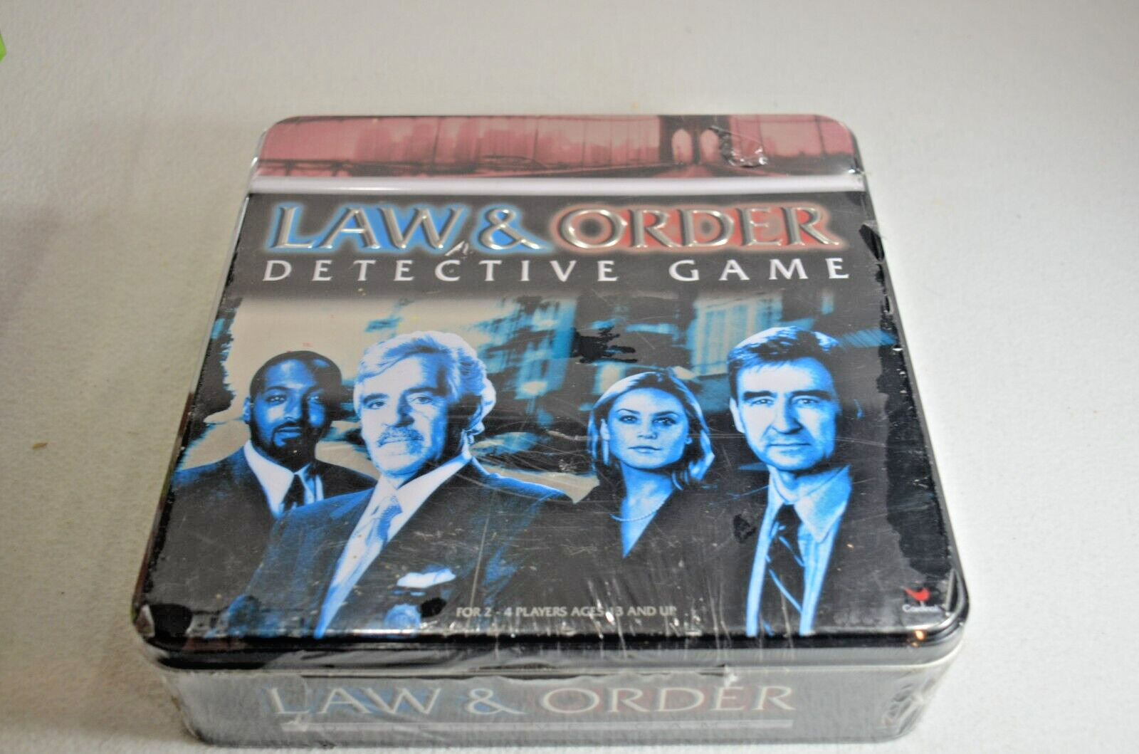 Law & Order Detective Game Tin 2-4 Players Cardinal New Sealed