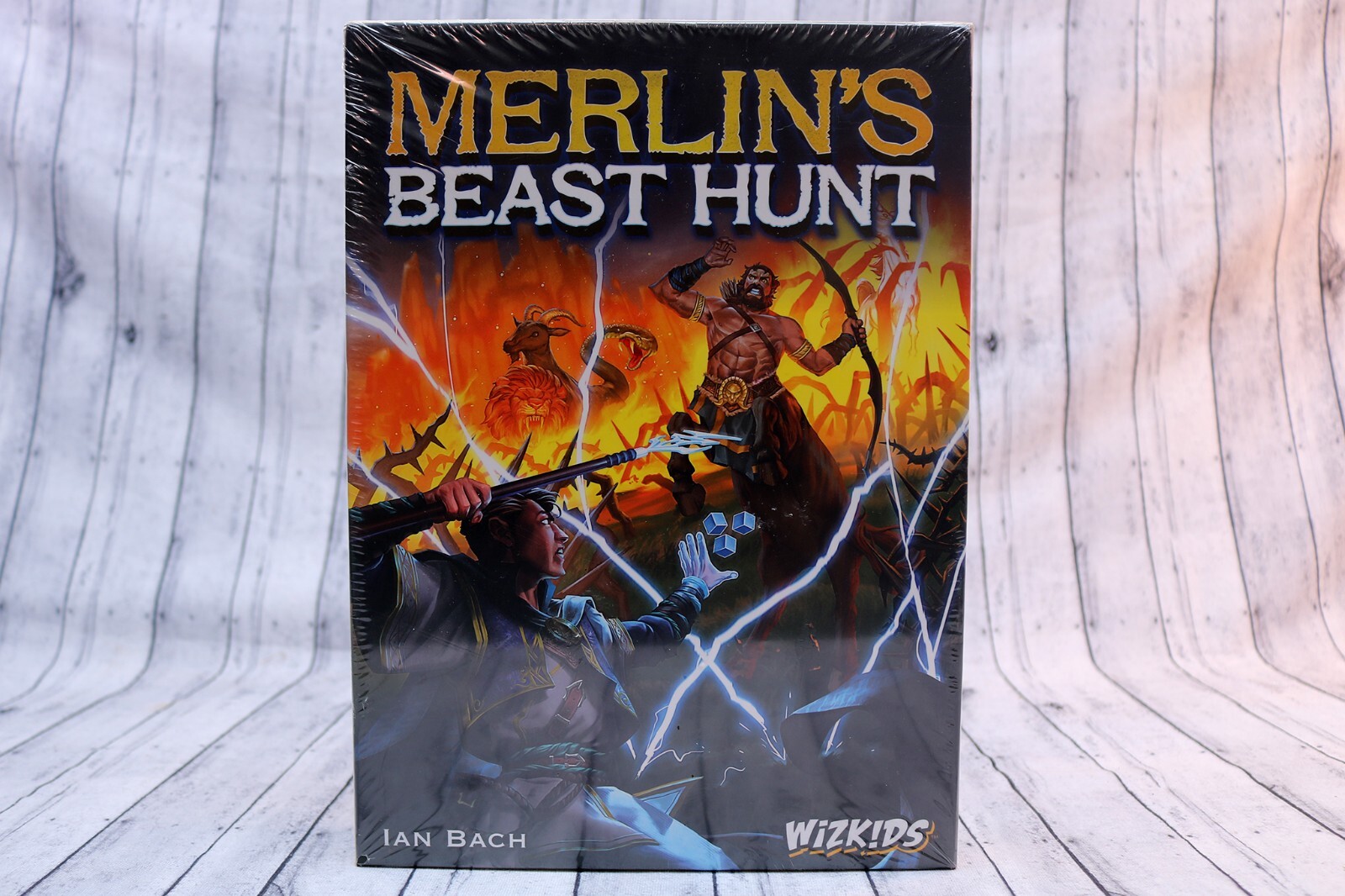 Merlin’s Beast Hunt Board Game – Ian Bach – by WizKids/NECA, New Sealed