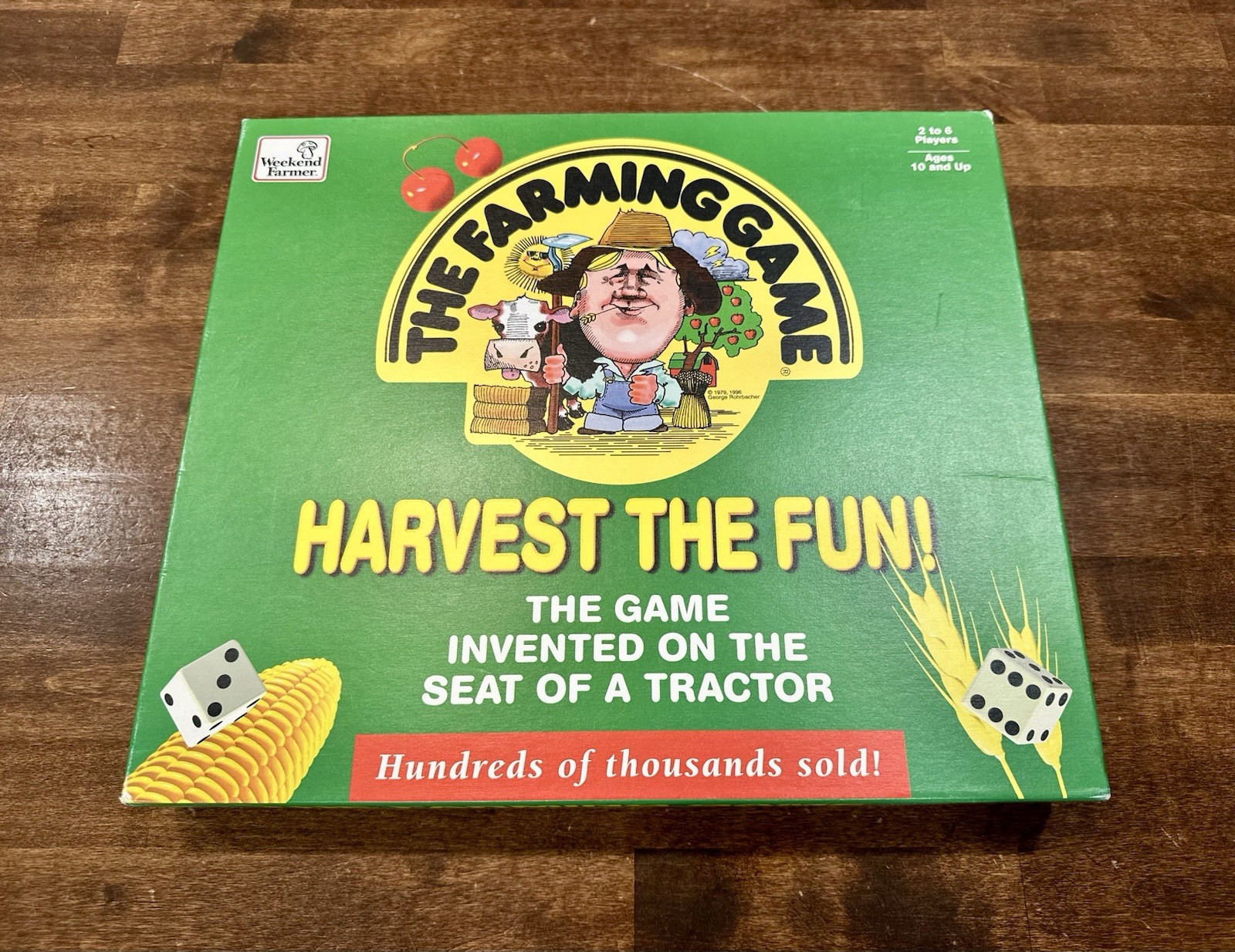 1996 The Farming Game, Harvest the Fun! Weekend Farmer Board Game COMPLETE