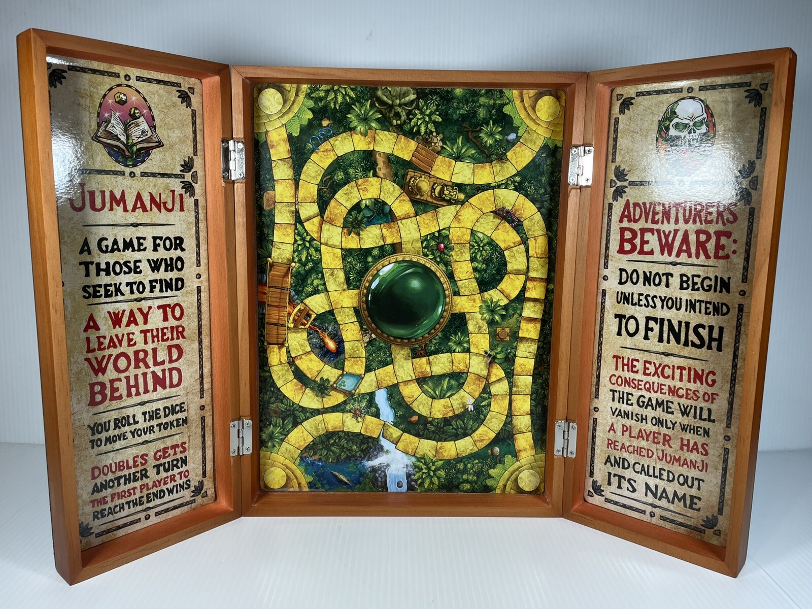 Jumanji the Game Real Wooden Box Edition Board Game Complete