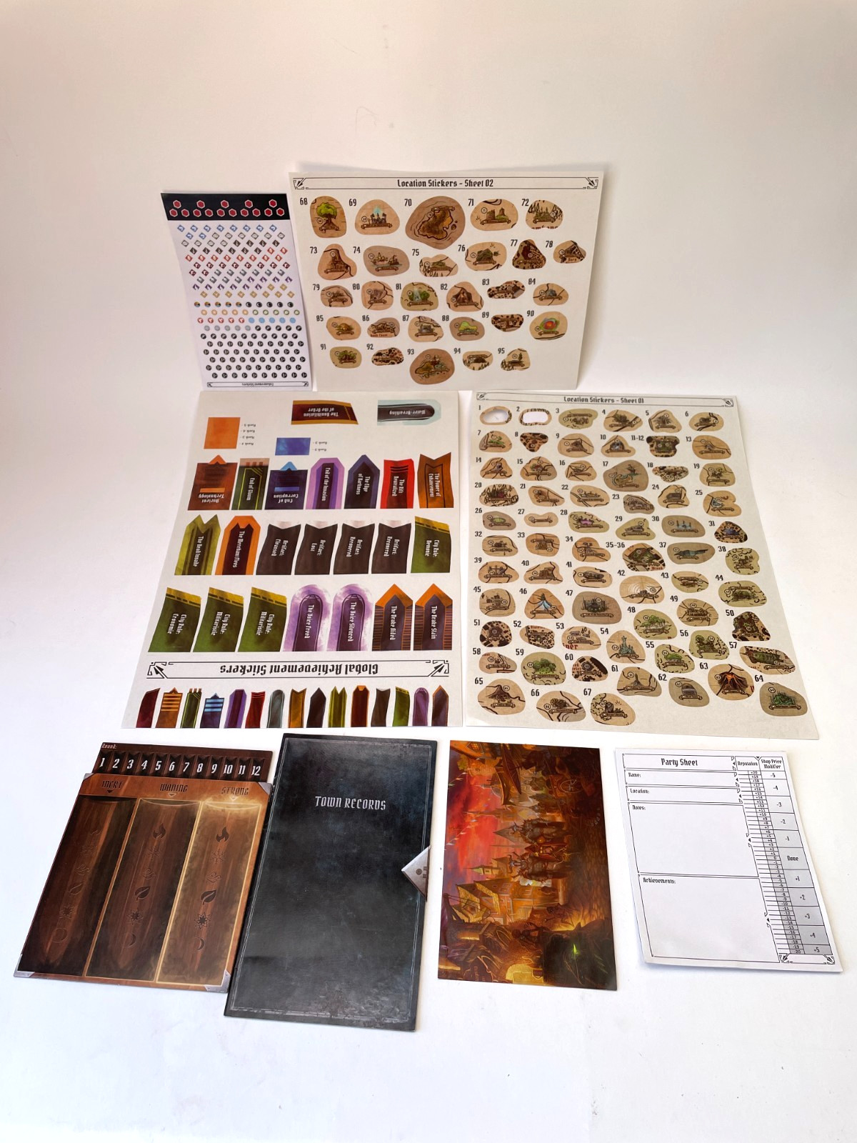Gloomhaven 2nd Print + Wood Organizer + Solo Book + Mats + 9 Sealed Classes