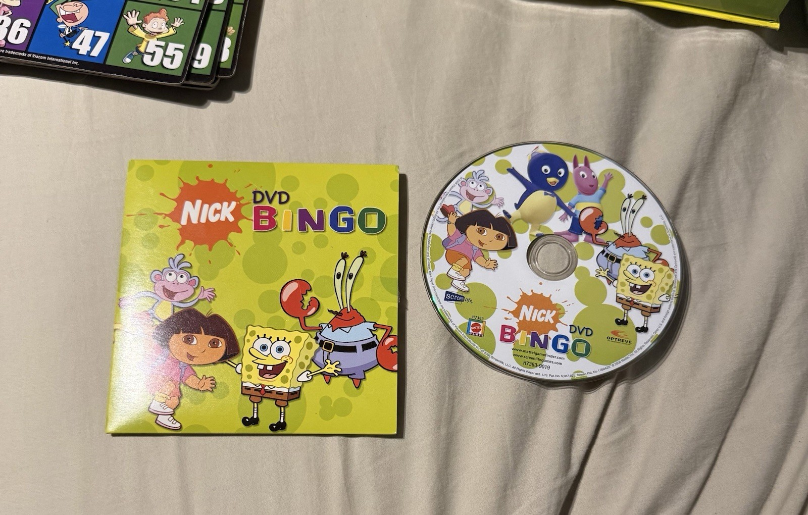 2006 Nick DVD Bingo Game Complete Nickelodeon Tested Works