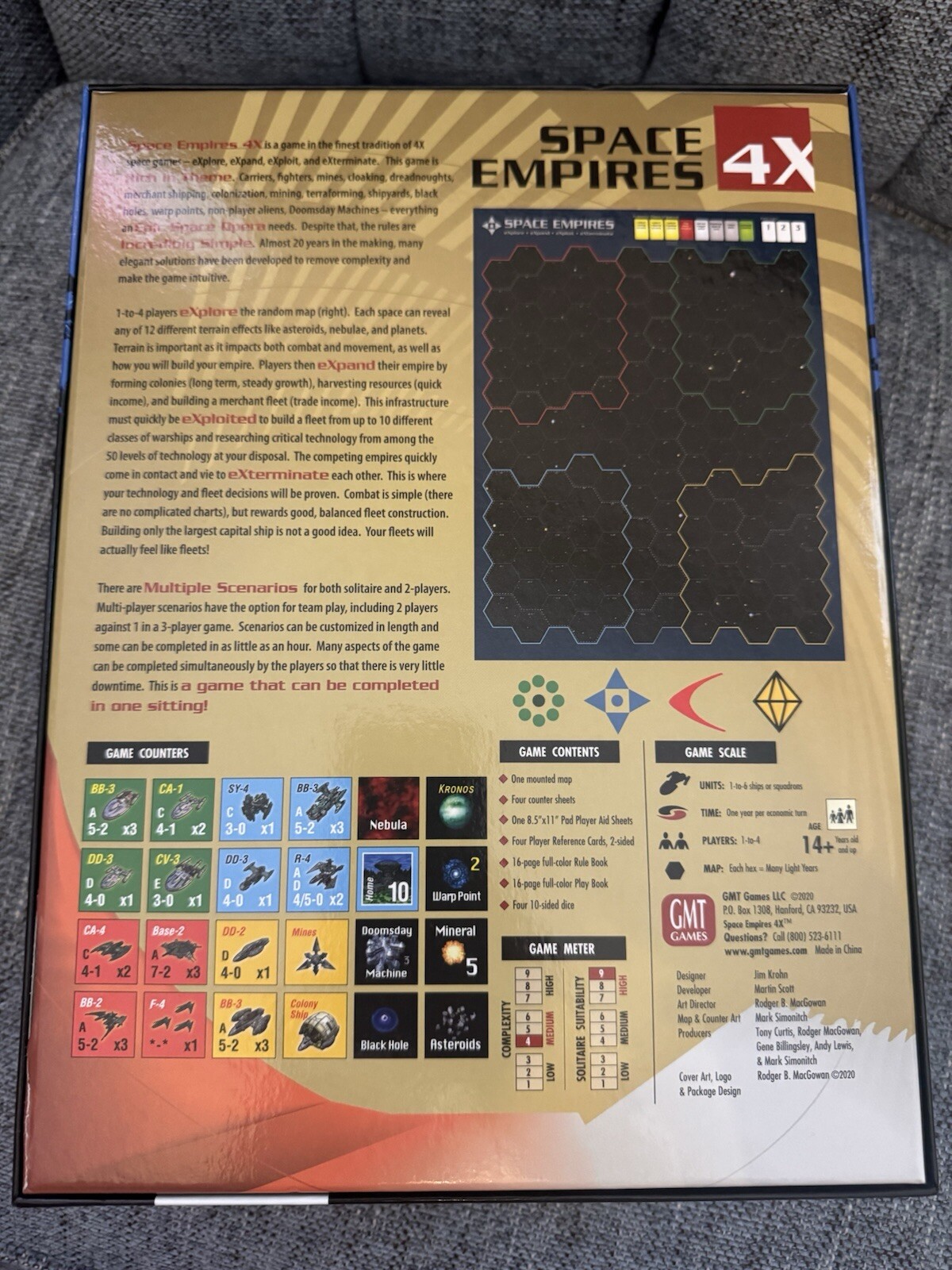 Space Empires 4X (open, unpunched) GMT Games 1108-20