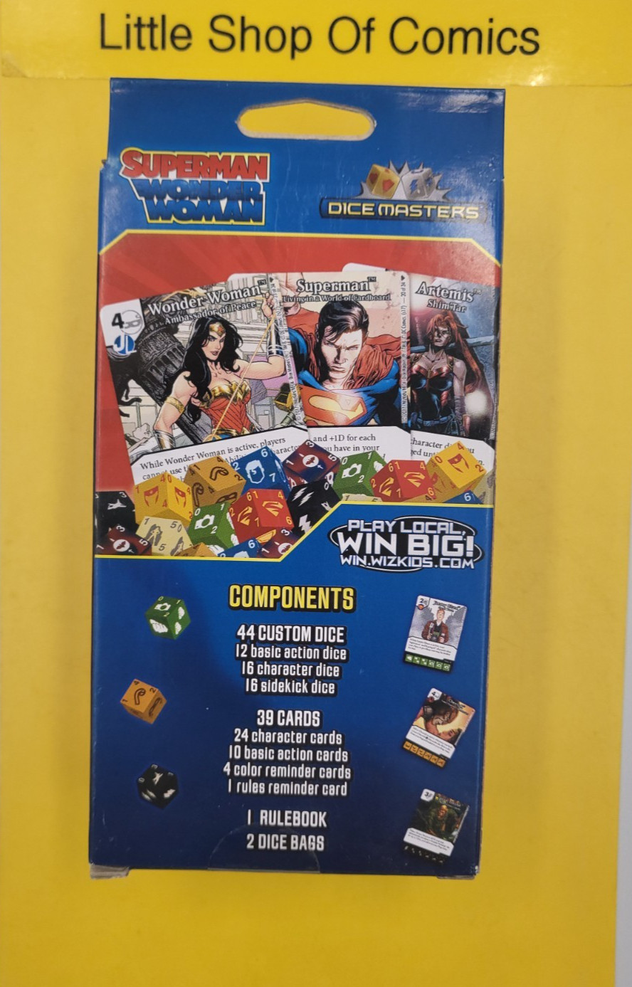 Superman Wonder Woman Dice Masters 2-Player Starter Set Sealed Wizkids/Neca
